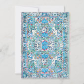 Invitation Mariage mexicain Fiesta parties scintillant d'or f (Dos)