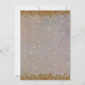 Invitation Mariage mi-été Floral Violet Blush Gold Sage (Dos)