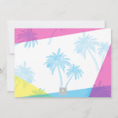 Invitation Mariage Miami Nights (Dos)