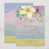 Invitation Mariage Micro Aquarelle (Devant / Derrière)