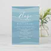 Invitation Mariage Micro Bleu (Debout devant)