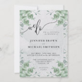 Invitation Mariage Micro Eucalyptus (Devant)