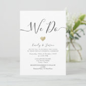 Invitation Mariage Micro Moderne (Debout devant)
