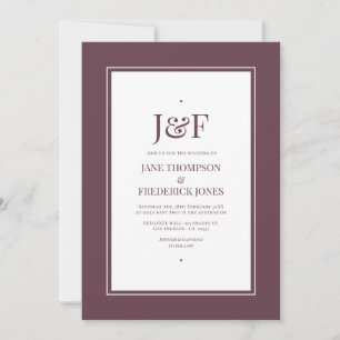 Invitation Mariage Midnight Plum
