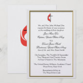 Invitation Mariage Militaire Méthodiste (Devant / Derrière)