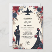 Invitation Mariage militaire tactique de guerre de la Marine (Devant)