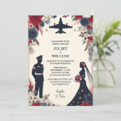 Invitation Mariage militaire tactique de guerre de la Marine (Debout devant)