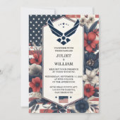 Invitation Mariage militaire tactique de guerre de la Marine (Devant)