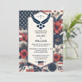 Invitation Mariage militaire tactique de guerre de la Marine (Debout devant)