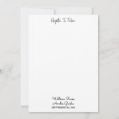 Invitation Mariage militaire tactique de guerre de l'Armée de (Dos)