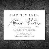 Invitation Mariage minimal après la fête