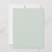 Invitation Mariage minimal de feuillage Eucalyptus à script c (Dos)