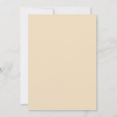 Invitation Mariage minimal moderne beige élégant (Dos)