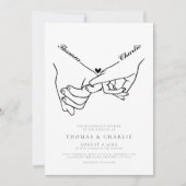 Invitation Mariage minimal simple (Devant)