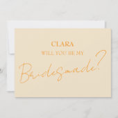 Invitation Mariage minimal Vosvos vert Bridesmade (Devant)