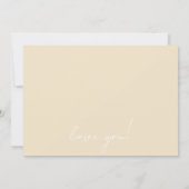 Invitation Mariage minimal Vosvos vert Bridesmade (Dos)