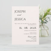 Invitation Mariage minimaliste (Debout devant)