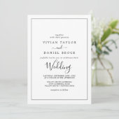 Invitation Mariage minimaliste (Debout devant)