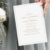 Invitation Mariage minimaliste