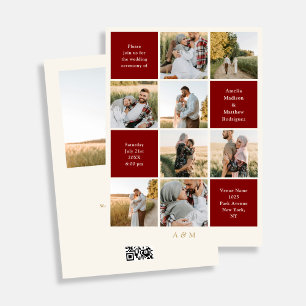 Invitation Mariage minimaliste 9 Photo Ivoire Bourgogne