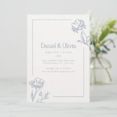 Invitation Mariage minimaliste beige (Debout devant)
