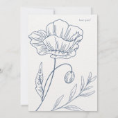 Invitation Mariage minimaliste beige (Dos)