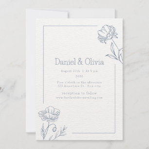 Invitation Mariage minimaliste beige