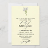 Invitation Mariage minimaliste blanc (Devant)