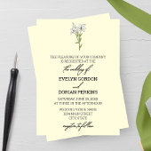 Invitation Mariage minimaliste blanc