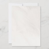 Invitation Mariage minimaliste blanc et rouge (Dos)