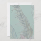 Invitation Mariage minimaliste Boho Cactus Désert  (Dos)