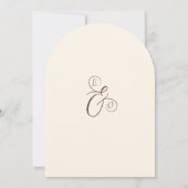 Invitation Mariage Minimaliste Boho Vert Sauge (Dos)