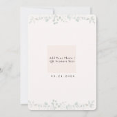 Invitation Mariage Minimaliste Botanique Vert Sauge (Dos)