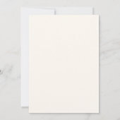 Invitation Mariage minimaliste crème monogramme (Dos)