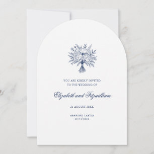Invitation Mariage minimaliste de bouquet nuptial