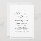 Invitation Mariage minimaliste de répétition moderne (Devant)