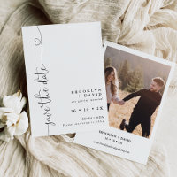 Mariage Minimaliste De Texte Coeur Enregistrer La