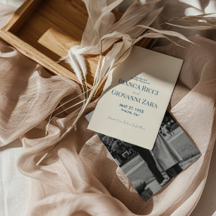 Invitation Mariage minimaliste de typographie rétro Enregistr