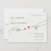 Invitation Mariage minimaliste décontracté (Devant)