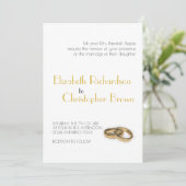 Invitation Mariage minimaliste des parents élégants (Debout devant)