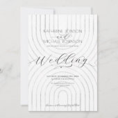 Invitation Mariage minimaliste élégant (Devant)