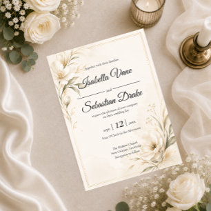 Invitation Mariage Minimaliste Élégant