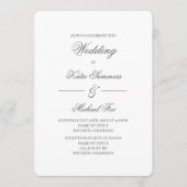 Invitation Mariage minimaliste élégant (Devant)