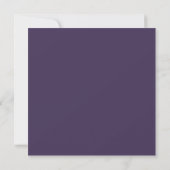 Invitation Mariage minimaliste élégant et violet (Dos)