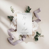 Invitation Mariage Minimaliste Élégant Moderne 