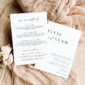 Invitation Mariage minimaliste Ellesmere