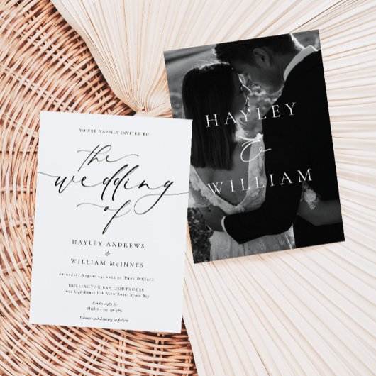 Invitation Mariage minimaliste Ellesmere