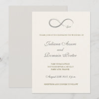 Mariage minimaliste en ivoire blanc gris infini