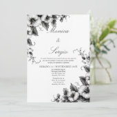 Invitation Mariage minimaliste espagnol élégant (Debout devant)