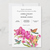 Invitation Mariage minimaliste faune flore (Devant)